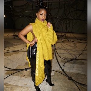 Liquid Gold Sweater Top